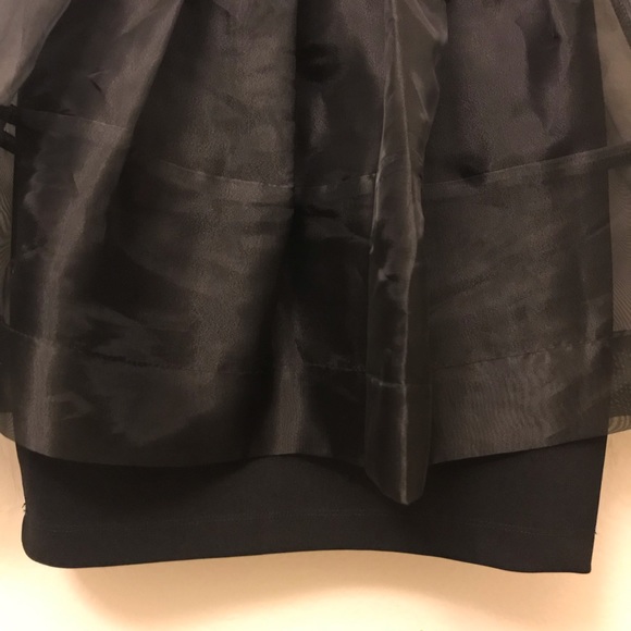 Windsor Black Semi-Sheer Poofy Dress - Picture 7 of 8